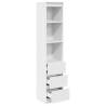 Highboard White 37.5x35x180 cm - Stylish Storage Solution