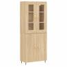 Stylish Highboard Sonoma Oak - 69.5x34x180 cm | HipoMarket