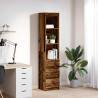 Stylish Highboard - Old Wood | 37.5x35x180 cm | Hipomarket