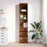 Stylish Highboard - Old Wood | 37.5x35x180 cm | Hipomarket