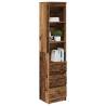 Stylish Highboard - Old Wood | 37.5x35x180 cm | Hipomarket