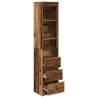 Stylish Highboard - Old Wood | 37.5x35x180 cm | Hipomarket