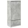 Concrete Grey Cabinet with Drawer | Versatile Storage Solution