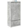 Concrete Grey Cabinet with Drawer | Versatile Storage Solution