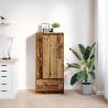 Cabinet with Drawer in Old Wood - Stylish & Practical Storage