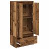 Cabinet with Drawer in Old Wood - Stylish & Practical Storage