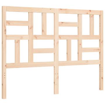 Solid Wood Bed Frame with Headboard 120x200 cm | Hipo Market