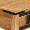 Solid Wood Desk 100x50x75 cm - Durable Mango Design