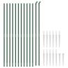 Chain Link Fence with Spike Anchors Green 1.4x25 m - Secure & Durable