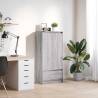 Versatile Grey Sonoma Cabinet with Drawer - Stylish Storage