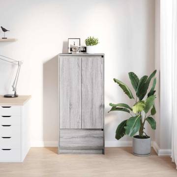 Versatile Grey Sonoma Cabinet with Drawer - Stylish Storage