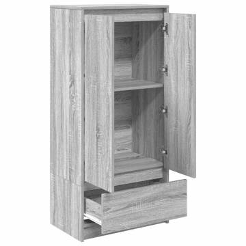 Versatile Grey Sonoma Cabinet with Drawer - Stylish Storage