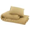 Taupe Duvet Cover Set 200x200 cm | Lightweight Microfiber