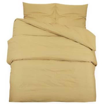 Taupe Duvet Cover Set 240x220 cm - Lightweight Microfiber