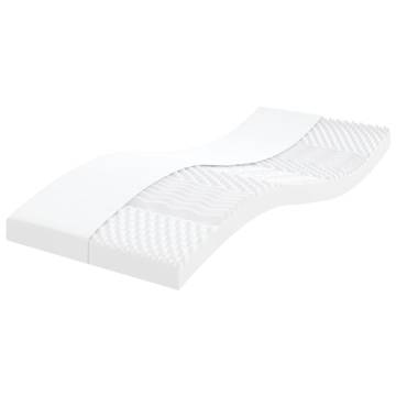 Foam Mattresses 2 pcs White 90x190 cm - 7-Zone Comfort