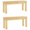 3 Piece Dining Set Panama - Solid Wood Pine | HipoMarket