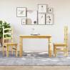  3 Piece Dining Set Panama Solid Wood Pine Colour natural Length 112 cm Number of 1 Number of Pieces 2 