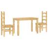 3 Piece Dining Set Panama - Solid Wood Pine for Your Home