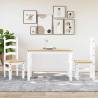  3 Piece Dining Set Panama White Solid Wood Pine Colour white Length 112 cm Number of 1 Number of Pieces 2 