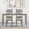  5 Piece Dining Set Panama Grey Solid Wood Pine Colour grey Length 160 cm Number of 1 Number of Pieces 4 