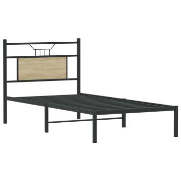 Sonoma Oak Bed Frame 90x190 cm - Stylish & Durable Design