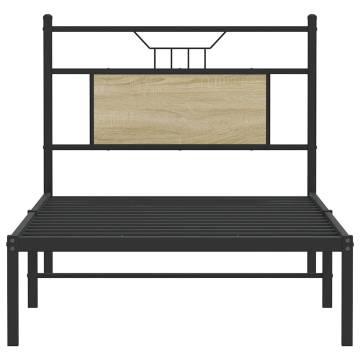 Sonoma Oak Bed Frame 90x190 cm - Stylish & Durable Design