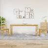  3 Piece Dining Set Panama Solid Wood Pine Colour natural Length 180 cm Number of 1 Number of Pieces 2 