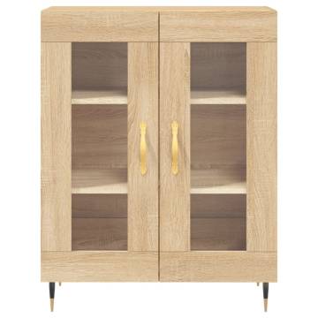 Stylish Highboard Sonoma Oak | Durable Engineered Wood