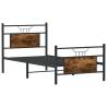 Smoked Oak Bed Frame 90x200 cm - Durable & Stylish Design