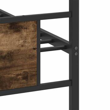 Smoked Oak Bed Frame 90x200 cm - Durable & Stylish Design