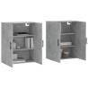 Concrete Grey Wall Mounted Cabinets - 2 pcs | HipoMarket UK