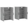 Concrete Grey Wall Mounted Cabinets - 2 pcs | HipoMarket UK