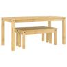 3 Piece Dining Set Panama Solid Wood Pine - Stylish & Durable