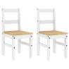 Panama White Solid Wood Pine 4 Piece Dining Set