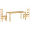 3 Piece Dining Set Panama - Solid Wood Pine | HipoMarket