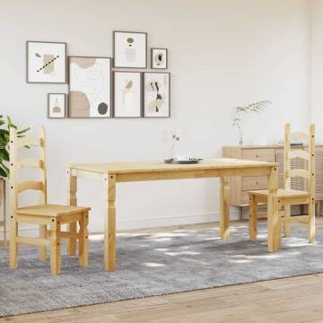 3 Piece Dining Set Panama - Solid Wood Pine | HipoMarket