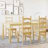 5 Piece Dining Set Panama Solid Wood Pine - Hipomarket UK