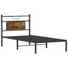 Smoked Oak Bed Frame 90x190 cm - Stylish & Durable