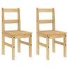 4 Piece Dining Set Panama Solid Wood Pine - Hipomarket