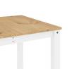 5 Piece Dining Set Panama White Solid Wood Pine - Hipomarket