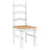 7 Piece Dining Set Panama - White Solid Wood Pine | HipoMarket