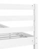 White Solid Wood Bed Frame 135x190 cm Double - Stylish & Durable