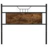 Stylish Smoked Oak Headboard | Durable Engineered Wood & Steel