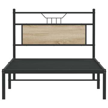 Sonoma Oak Bed Frame 100x200 cm | Engineered Wood | Hipomarket