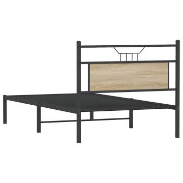 Sonoma Oak Bed Frame 100x200 cm | Engineered Wood | Hipomarket