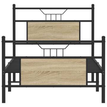 Sonoma Oak Bed Frame 90x200 cm - Stylish & Durable Design