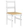 4 Piece Dining Set - Panama White Solid Wood Pine