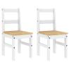 4 Piece Dining Set - Panama White Solid Wood Pine