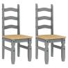 3 Piece Panama Grey Pine Dining Set - Durable & Stylish