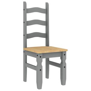 3 Piece Panama Grey Pine Dining Set - Durable & Stylish